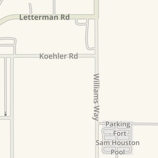 waze livemap driving directions to fort sam houston golf course