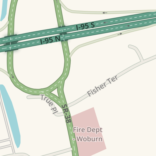 waze livemap driving directions to cvs pharmacy woburn united states
